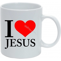 Cana personalizata I love Jesus!